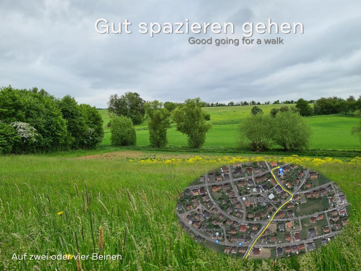 Lichtdurchflutetes Zimmer - Kaeppele Waldbuttelbrunn Extérieur photo